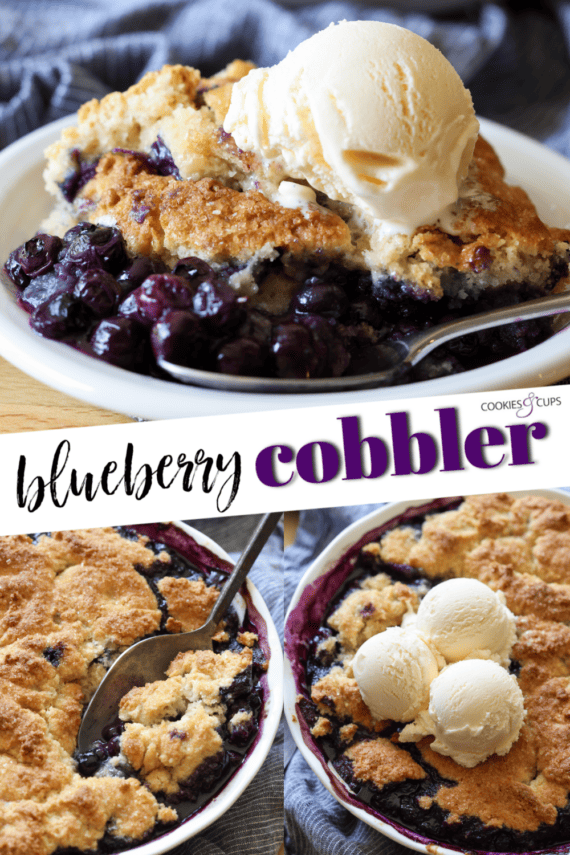 Blueberry Cobbler Pinterest Image