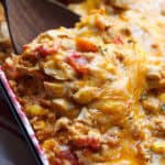 Easy Fiesta Chicken Casserole is text mex casserole recipe