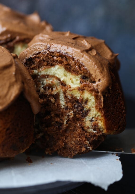 Marble Pound Cake is an easy bundt cake recipe