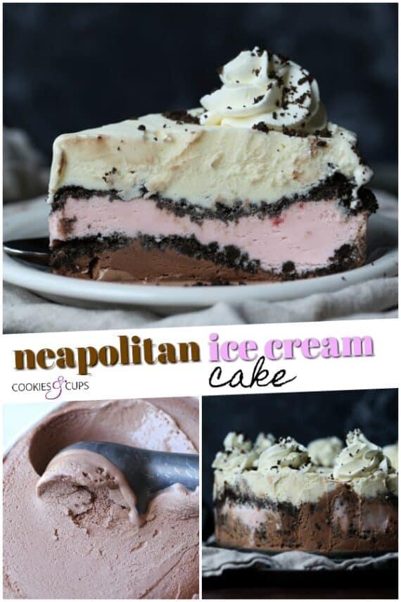Easy Neapolitan Ice Cream Cake