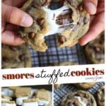 Smores Stuffed Chocolate Chip Cookies
