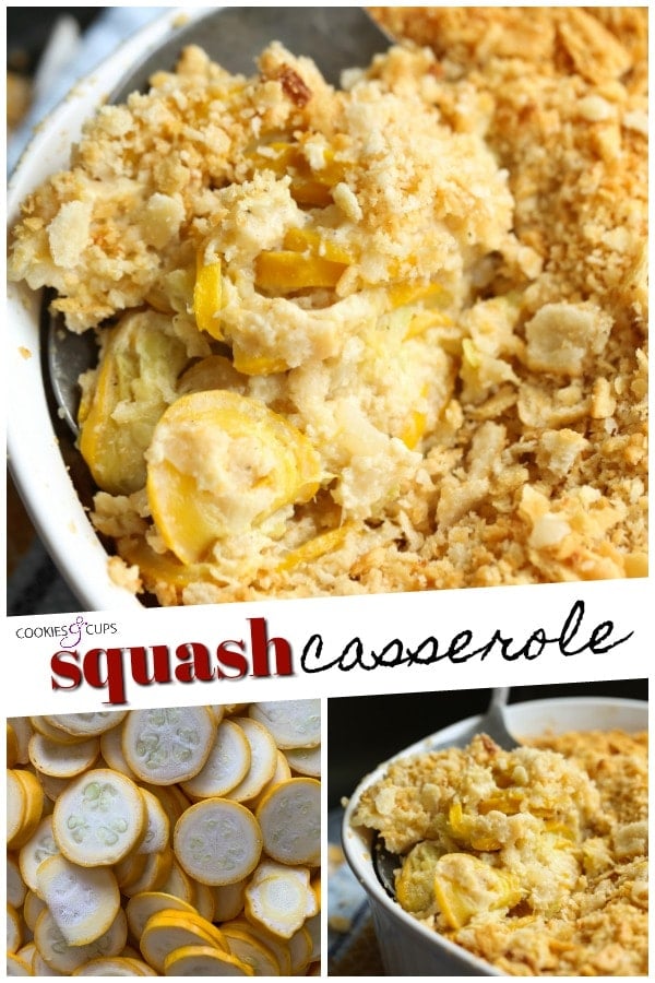 Pinterest title image for Squash Casserole.