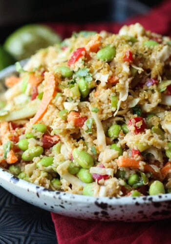 Thai Quinoa Crunch Salad is a protein packed quinoa salad recipe