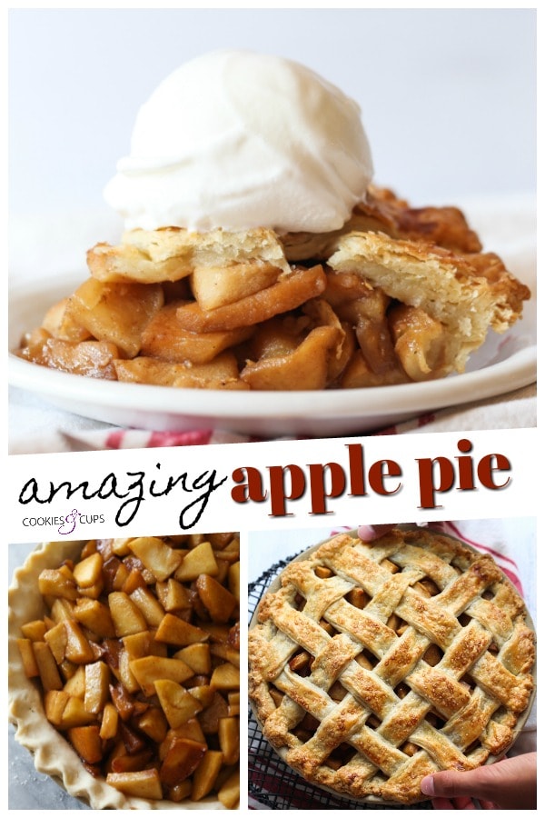 Pinterest title image for Amazing Apple Pie.