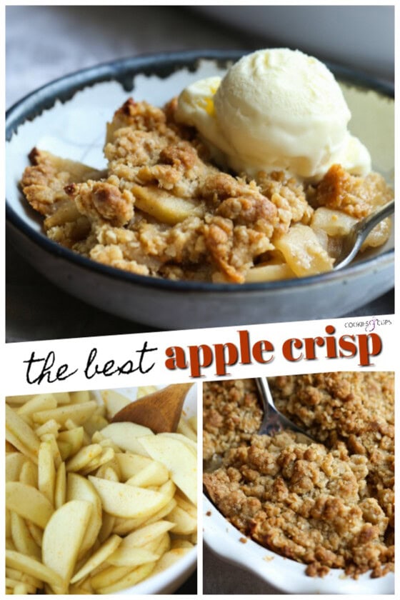 Easy Apple Crisp Recipe with Oats | Cookies and Cups