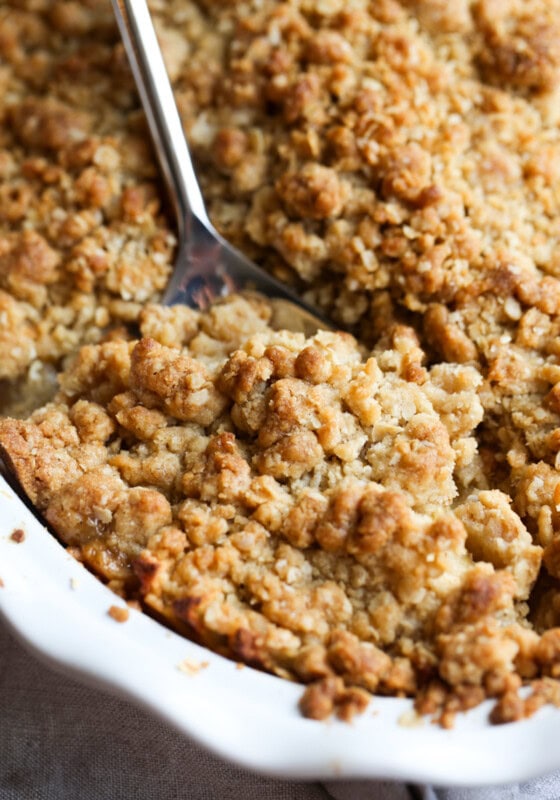 Easy Apple Crisp Recipe with Oats | Cookies and Cups