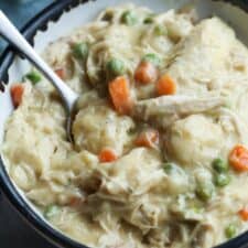 Easy Crockpot Chicken And Dumplings Cookies And Cups