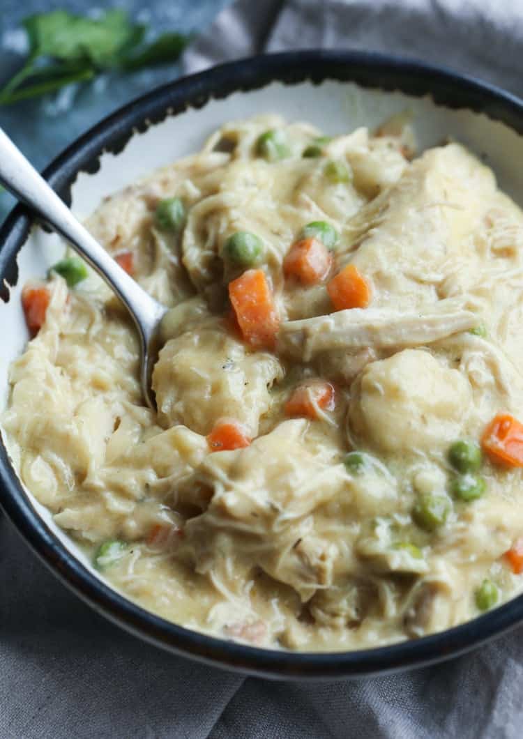 Crock Pot Chicken & Dumplings - Plain Chicken