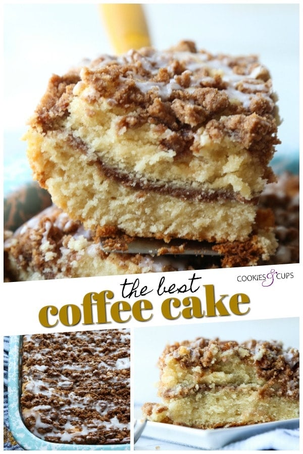 One-Bowl Sour Cream Coffee Cake (with Brown Sugar Streusel Topping) |  Foodtalk