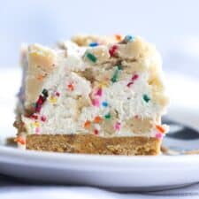 No Bake Cookie Dough Cheesecake Bars-image