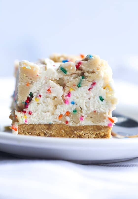 No Bake Cookie Dough Cheesecake | Cookies and Cups