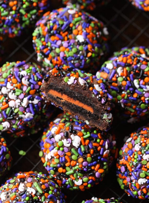 Chocolate Sprinkle Halloween Cookies Cookies And Cups