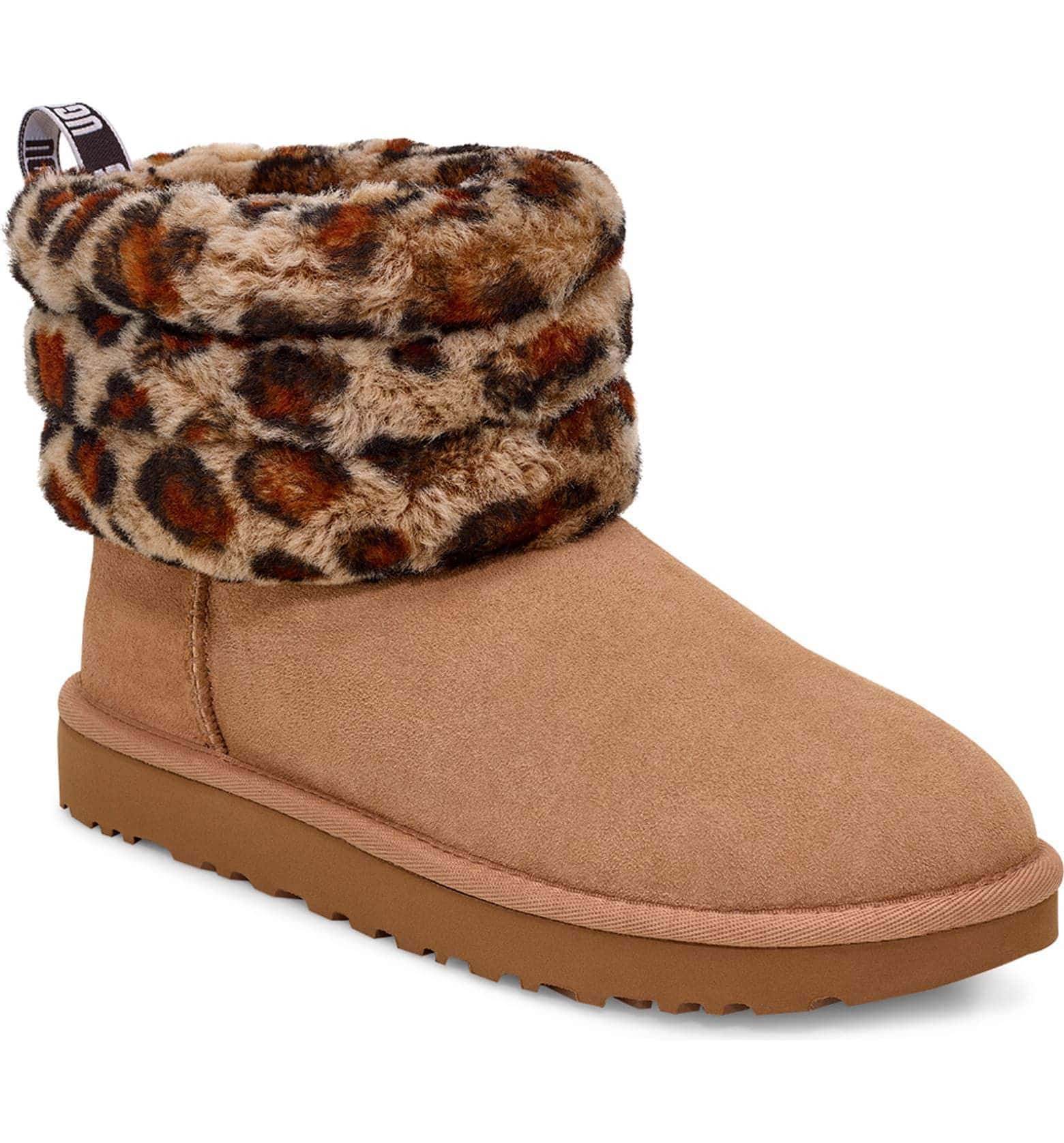 UGG Quilted Leopard Print Boot - Cookies and Cups