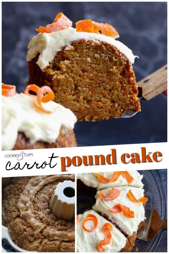 Carrot Cake Pound Cake Pinterest Image