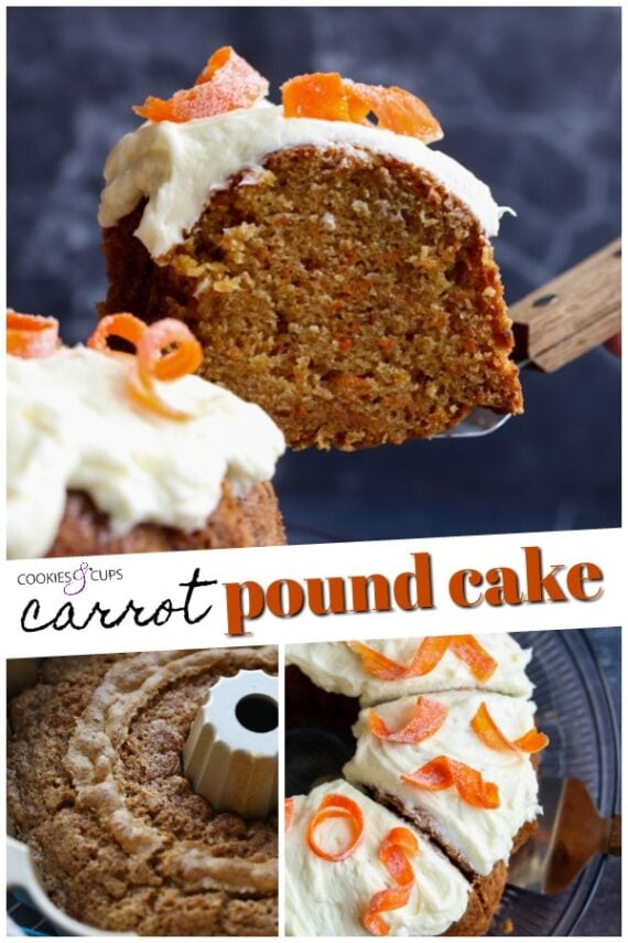 Porkkanakakku Pound Cake Pinterest-kuva