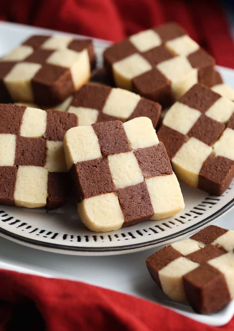 Checkerboard Cookies Recipe Easy Christmas Cookies