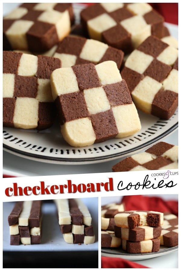 Checkerboard Cookies Recipe Easy Christmas Cookies!