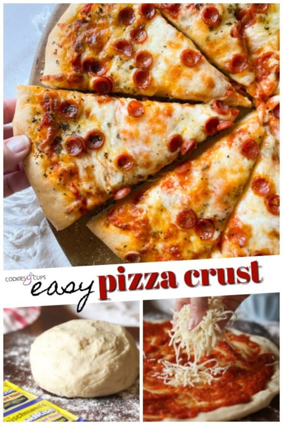 Homemade Pizza Crust Recipe | Cookies and Cups