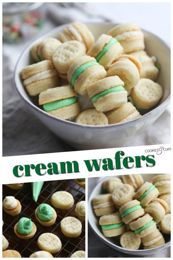Cream Wafer Cookies - An Easy Wafer Cookie Recipe | Cookies and Cups