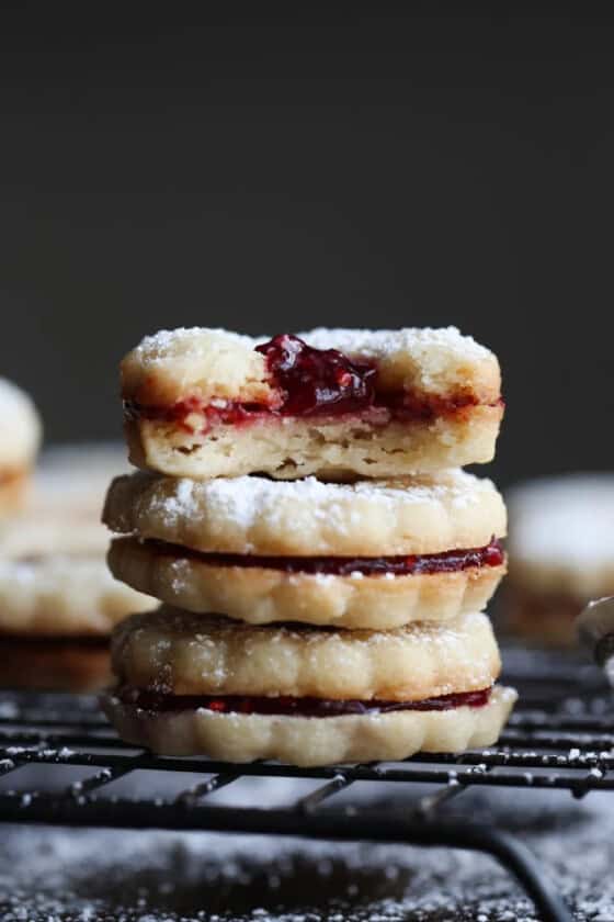 The BEST Linzer Cookies Cookies and Cups