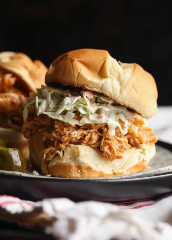 Crockpot Spicy Pulled Chicken - Crazy for Crust