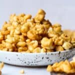 Bowl of Puffed Caramel Corn