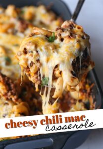 Cheesy Chili Mac Casserole | Easy Comfort Food Dinner!
