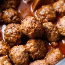 Cheesy Crockpot Meatballs image