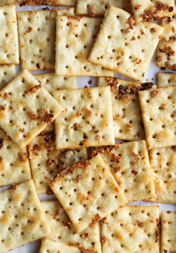 Fire Crackers on a baking sheet