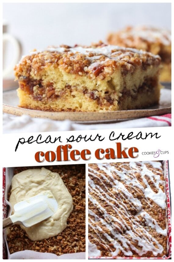 Pecan Sour Cream Coffee Cake Pinterest Image