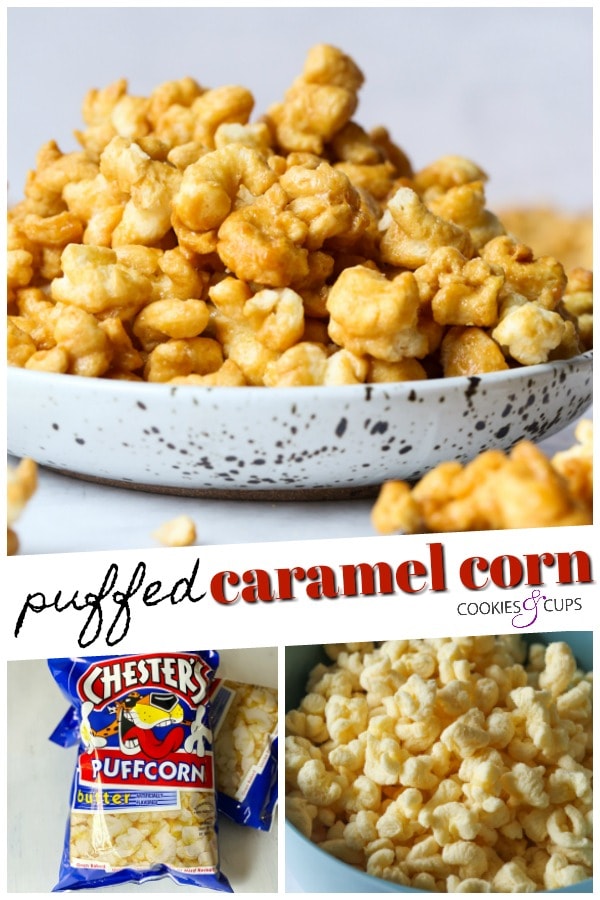 Puffed Caramel Corn Pinterest Image