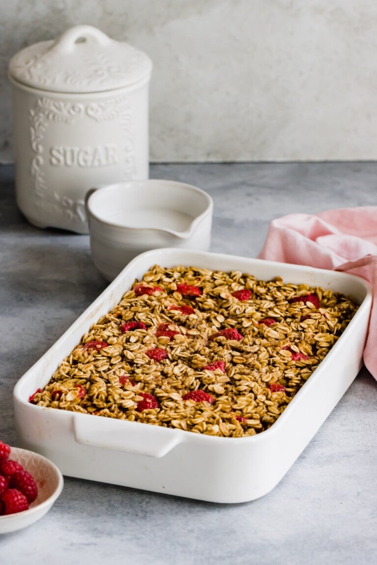 Raspberry Baked Oatmeal Recipe Cookies & Cups