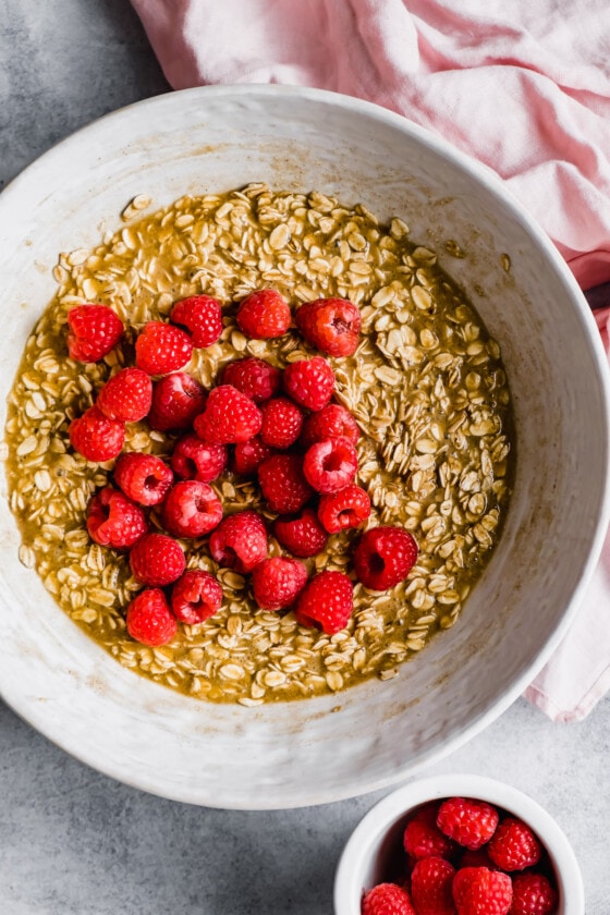 Oatmeal With Raspberry Raspberry Baked Oatmeal Recipe | Cookies & Cups