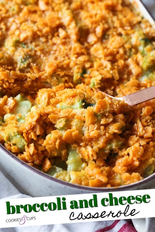 Easy Broccoli Cheese Casserole | Cookies & Cups