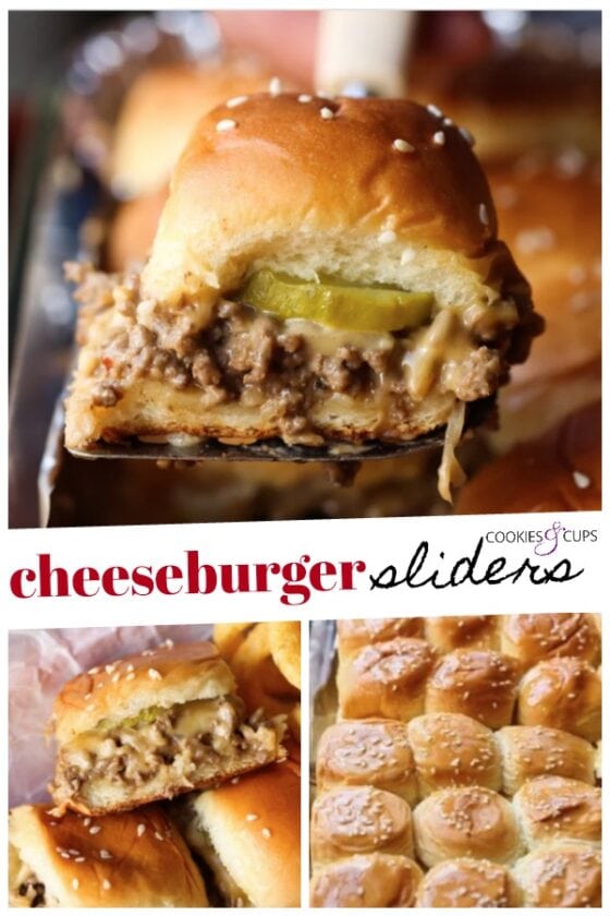 Crazy Delicious Cheeseburger Sliders | Cookies and Cups
