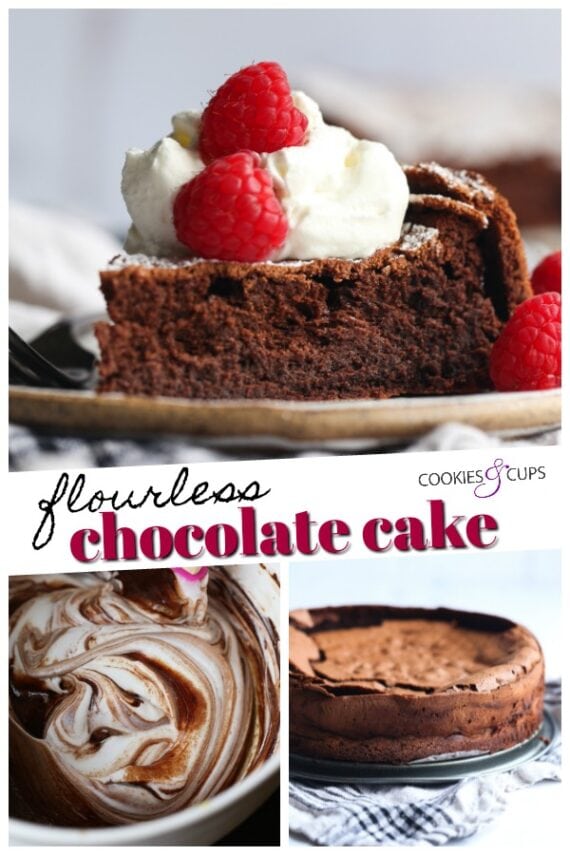 Flourless Chocolate Cake Pinterest Image