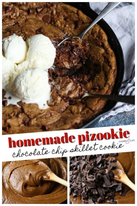 The BEST Homemade Pizookie (Pizza Cookie) - Rich And Delish