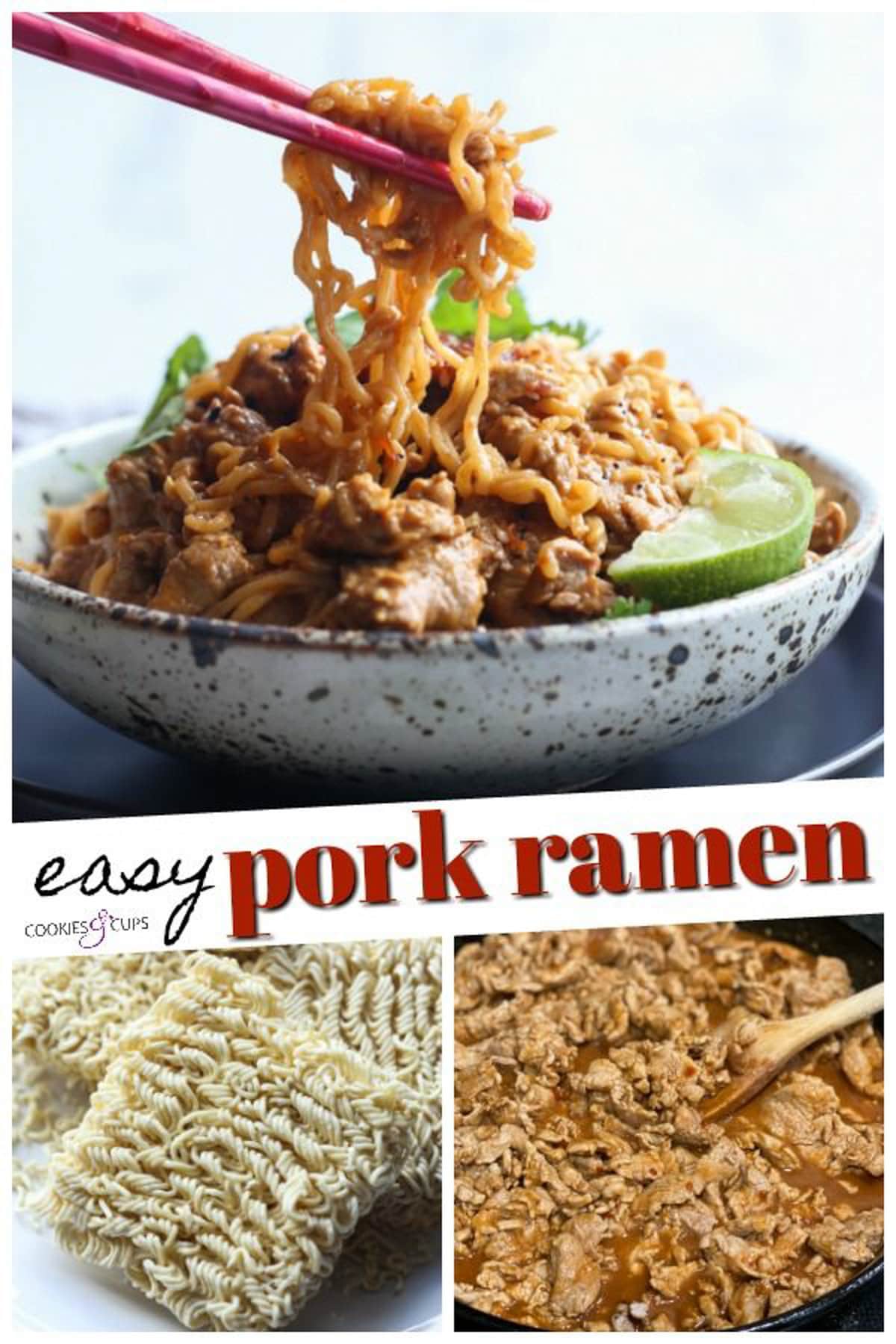 Pork Ramen Pinterest Collage
