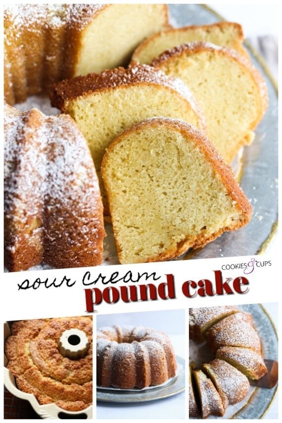 Sour Cream Pound Cake Pinterest Image