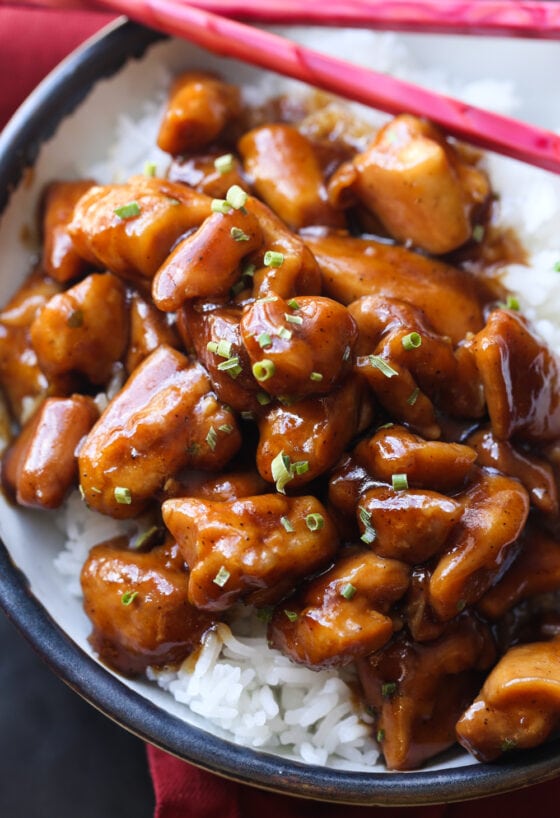 Not-So-Boozy Bourbon Chicken