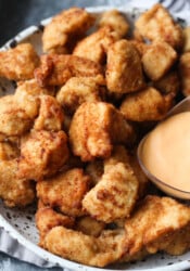 Homemade Chicken Nuggets with dipping sauce