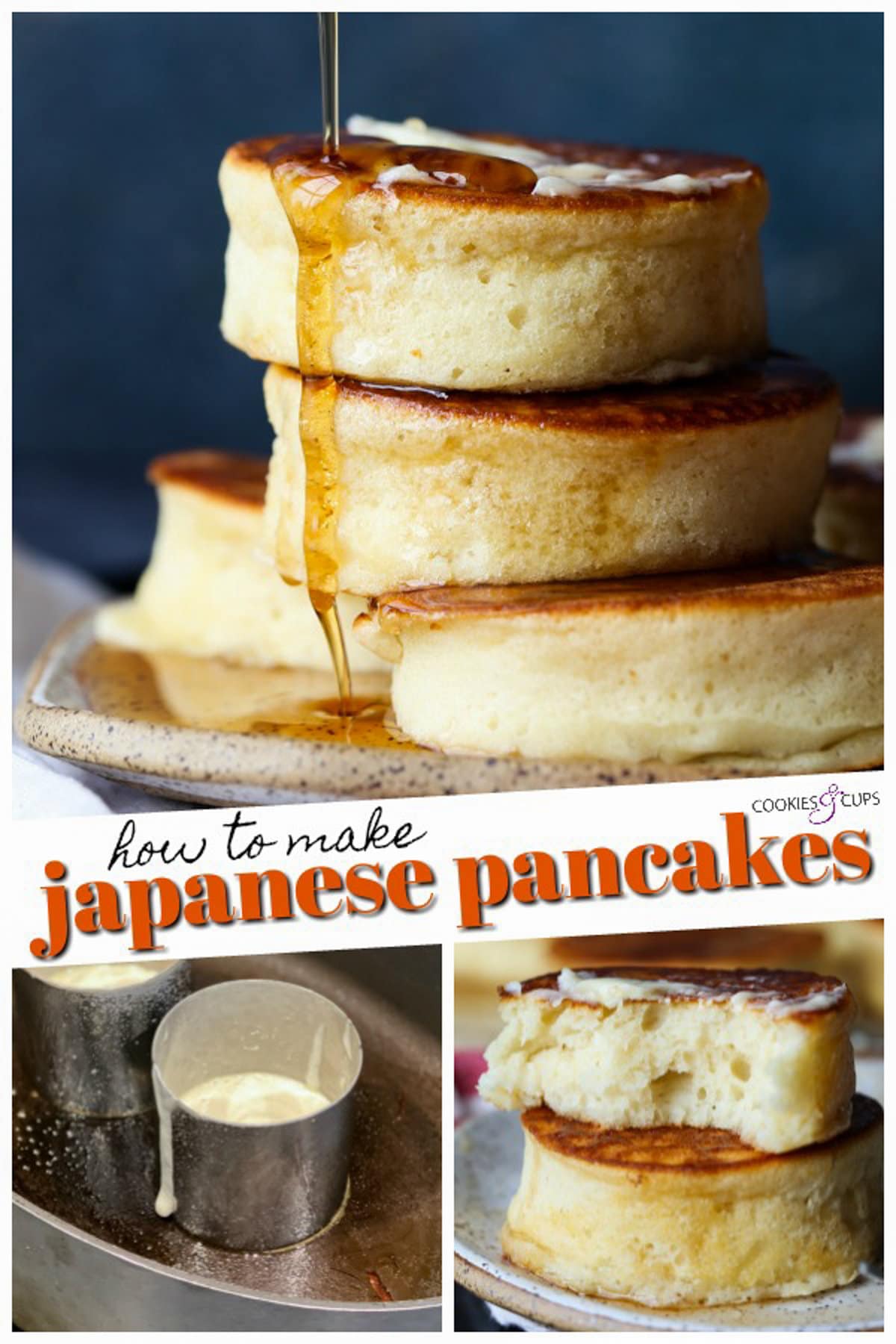 Japanese Pancakes Pinterest Collage