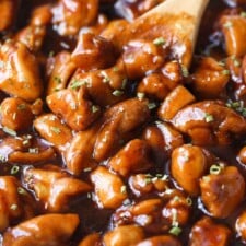 Not So Boozy Bourbon Chicken