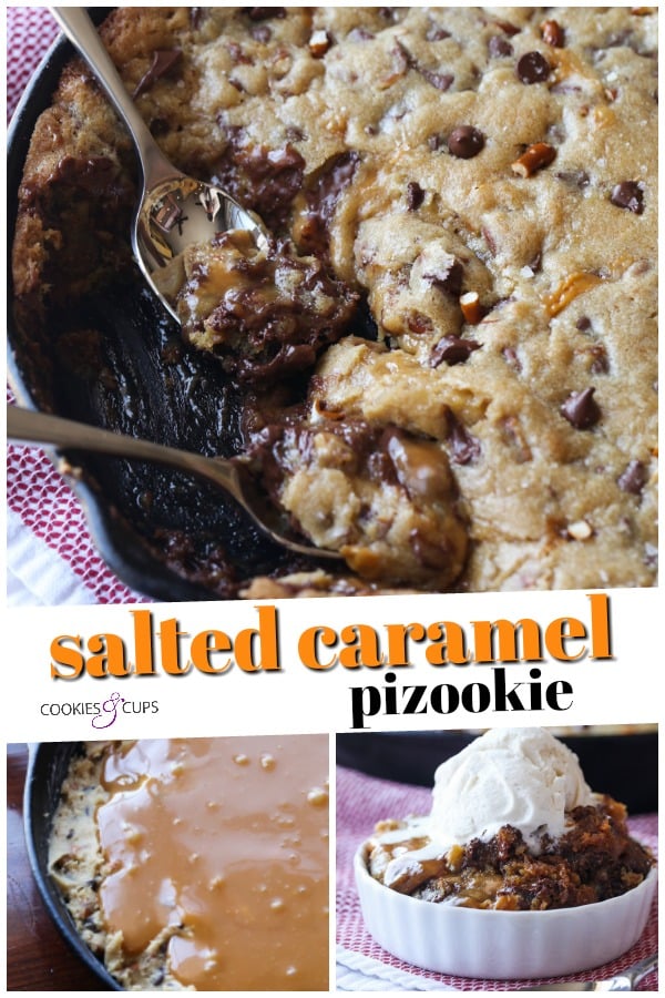 Salted Caramel Skillet Cookie – Modern Honey