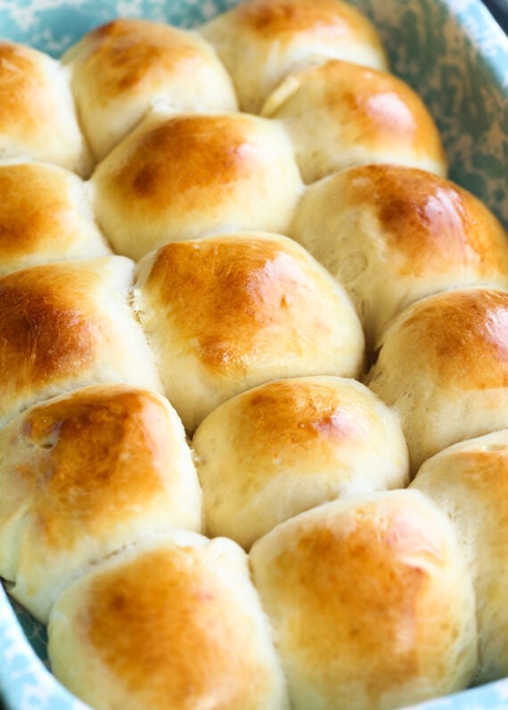 A Tray of freshly baked Hawaiian Rolls