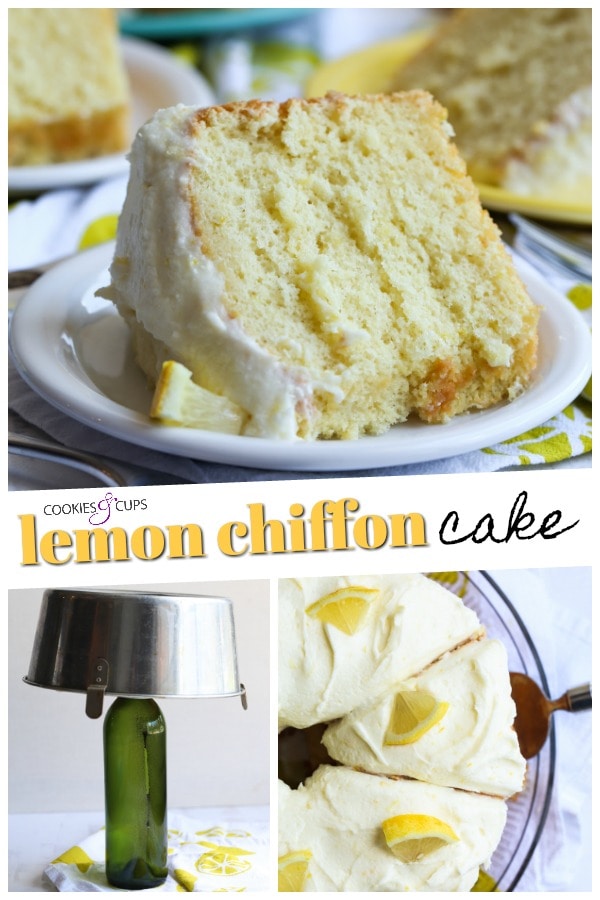 Fluffy Lemon Chiffon Cake Recipe Cookies And Cups