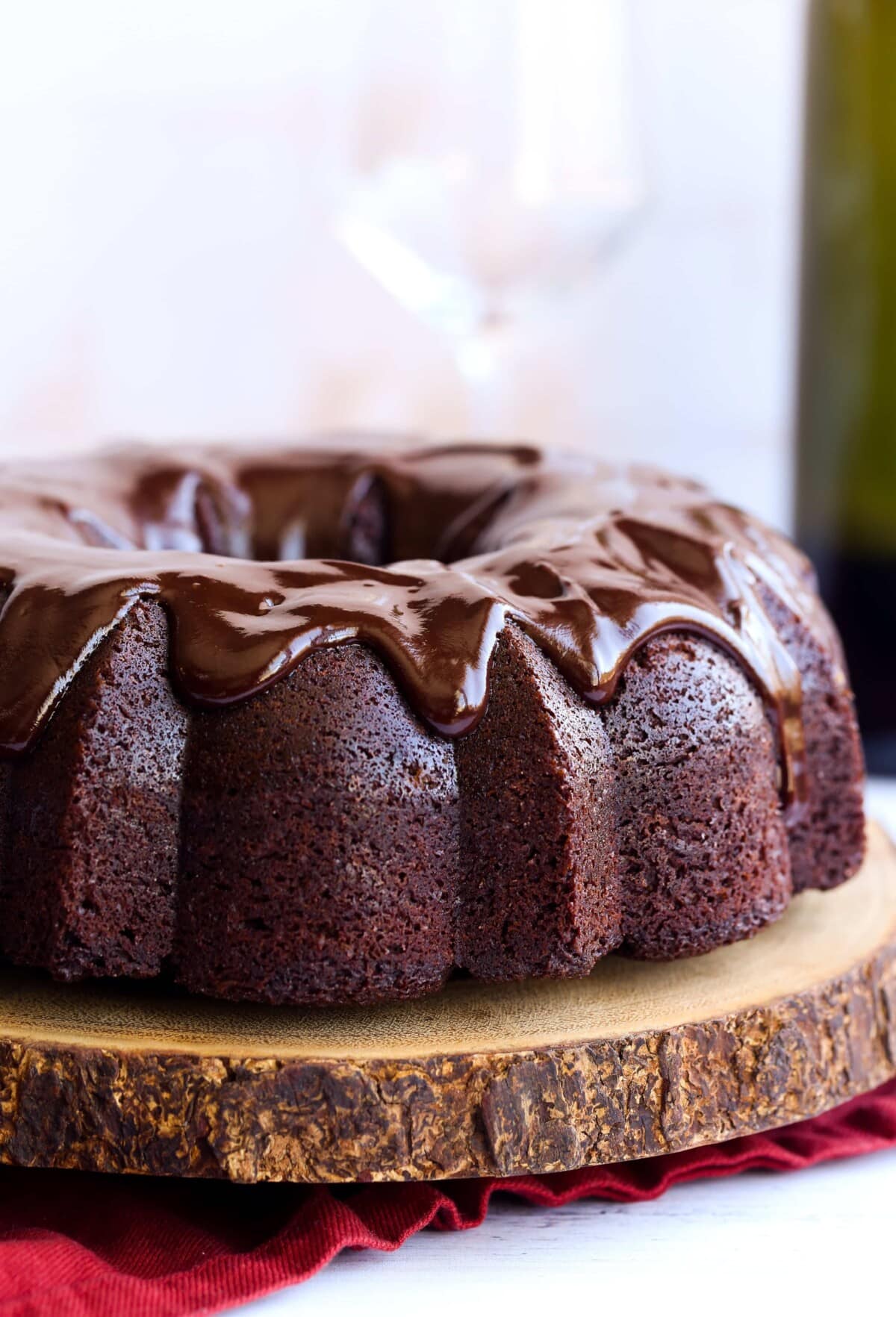 Easy Red Wine Cake | Moist Chocolate Cake Recipe