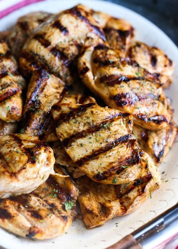 Lime Grilled Chicken on a platter