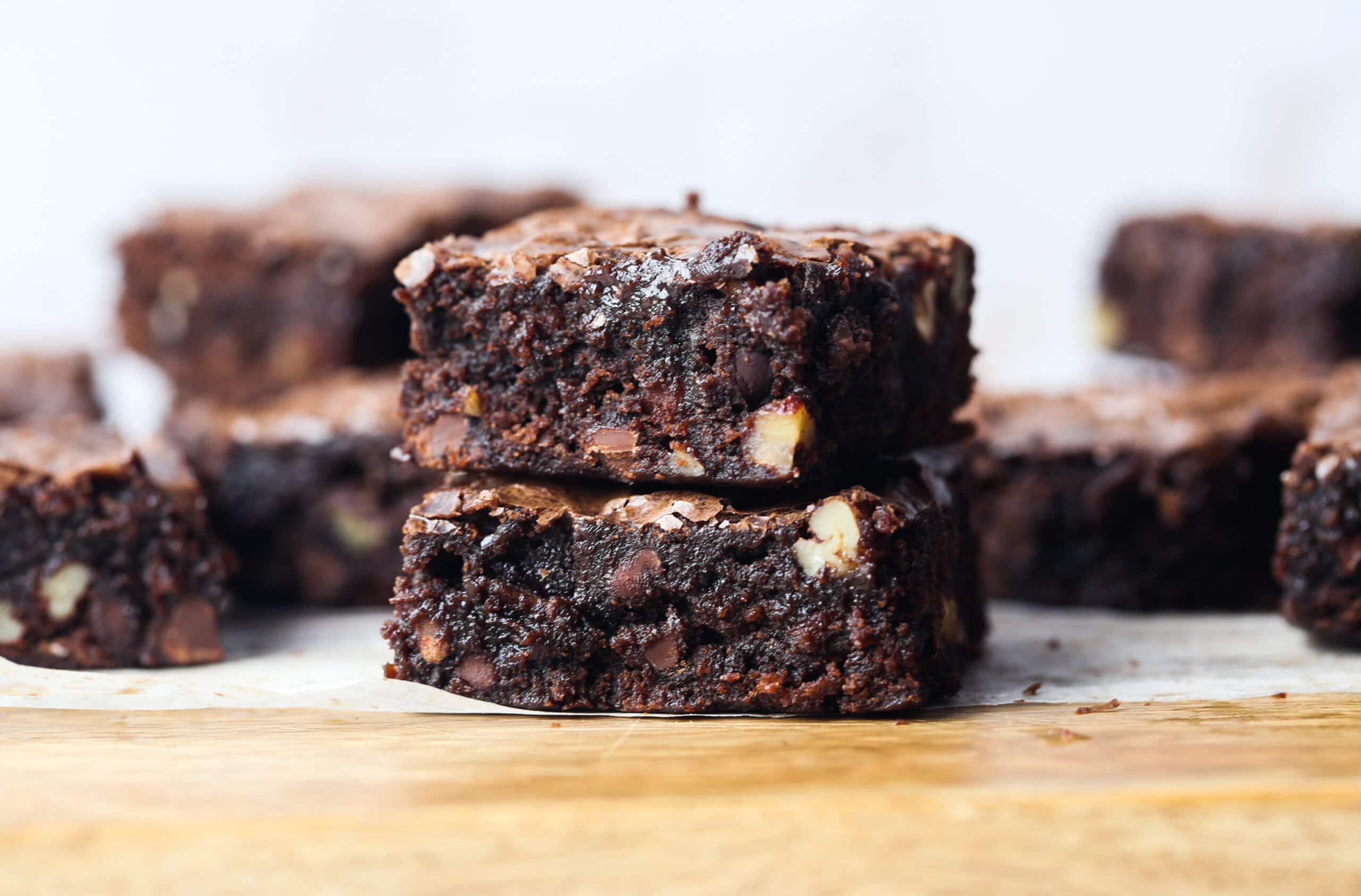 Fudgy Bourbon Pecan Brownies Cookies and Cups