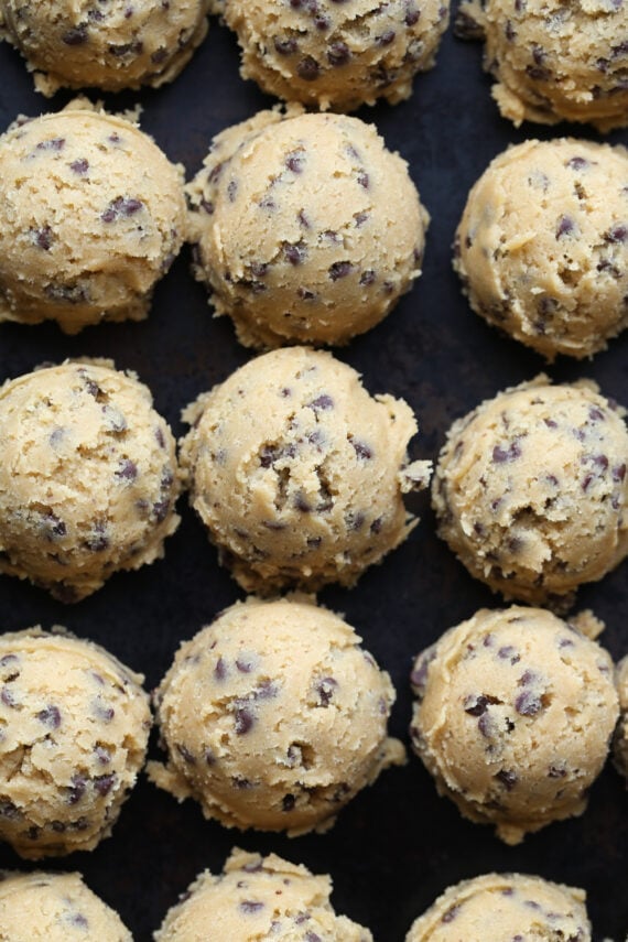 Chocolate Chip Cookie Dough Spheres